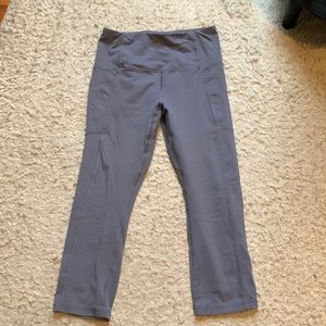 Purple/gray leggings